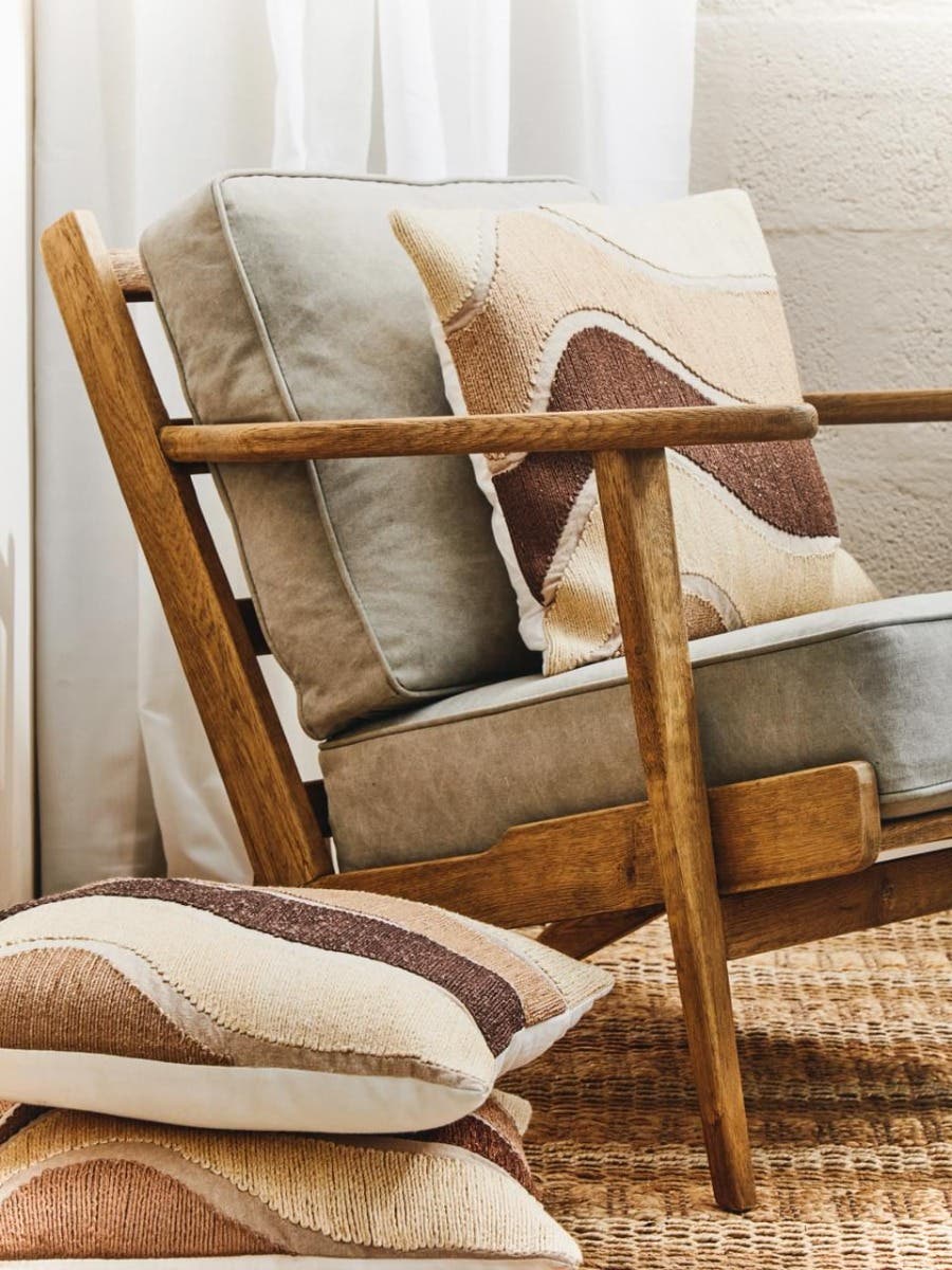 Oak Reclined Armchair