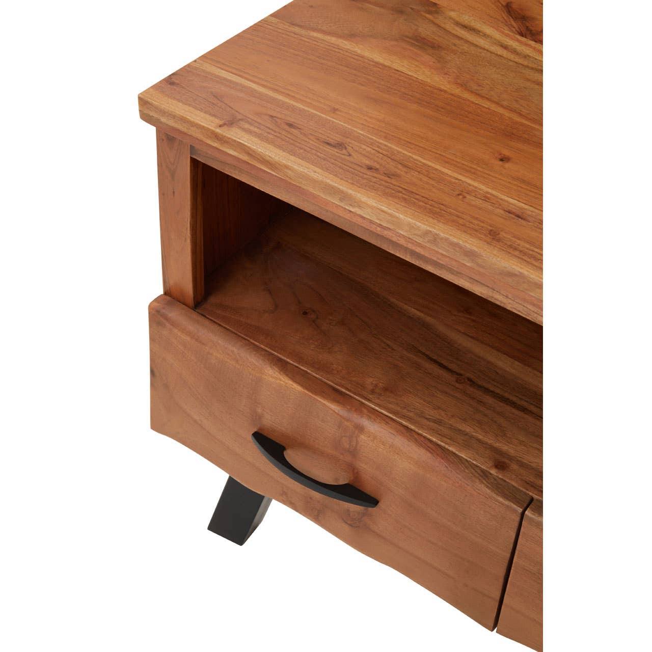 Modern Acacia Media Storage Unit