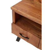 Modern Acacia Media Storage Unit