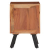 Industrial Wood Drawer Side Table