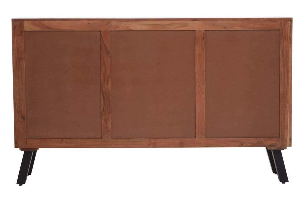 Nashik Acacia Wood Sideboard with Metal Accents