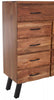Industrial Wood 9-Drawer Chest