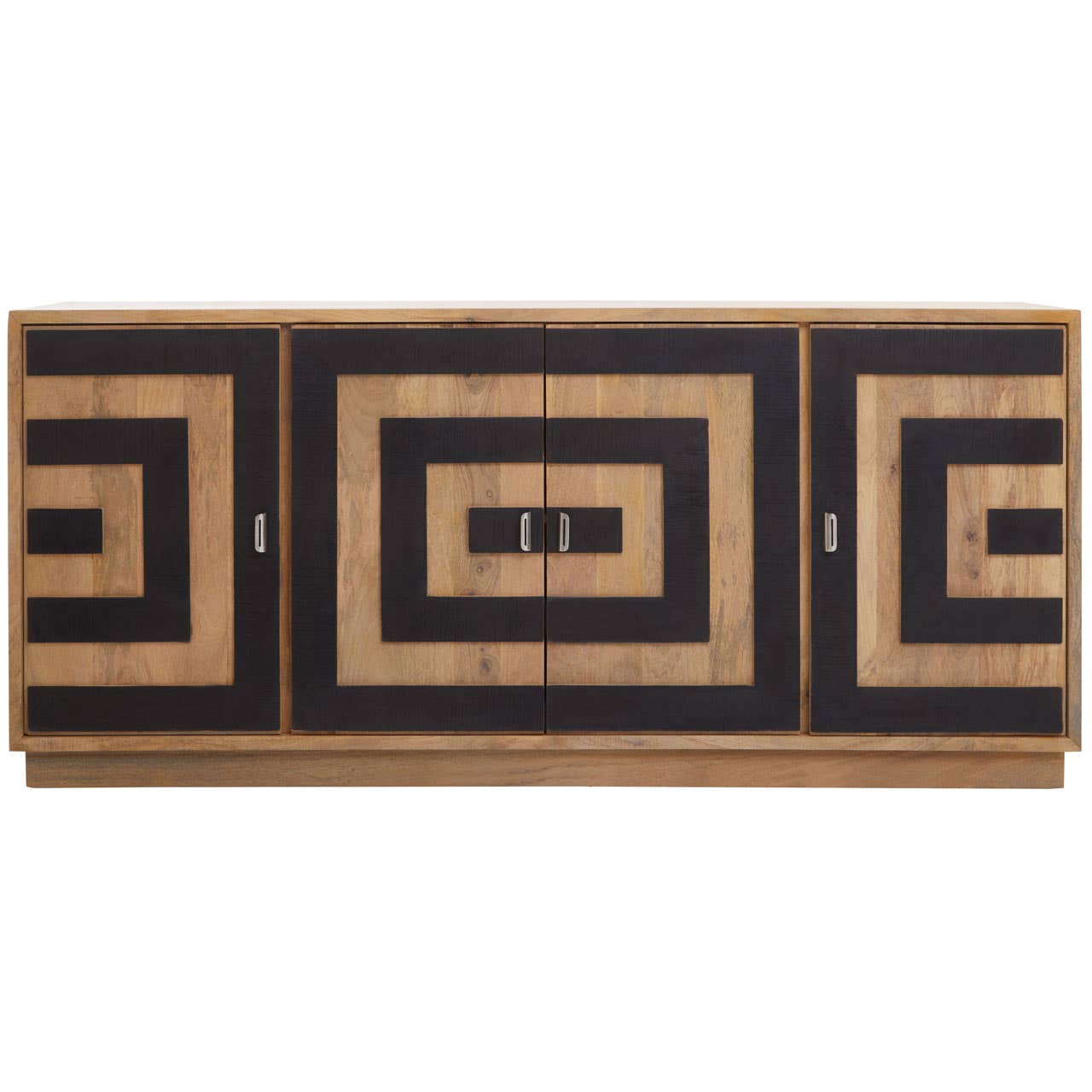 Salem 4-Door Mango Wood Sideboard with Unique Pattern