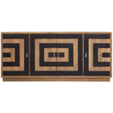 Salem 4-Door Mango Wood Sideboard with Unique Pattern