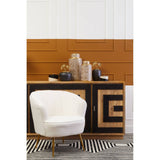 Salem 4-Door Mango Wood Sideboard with Unique Pattern