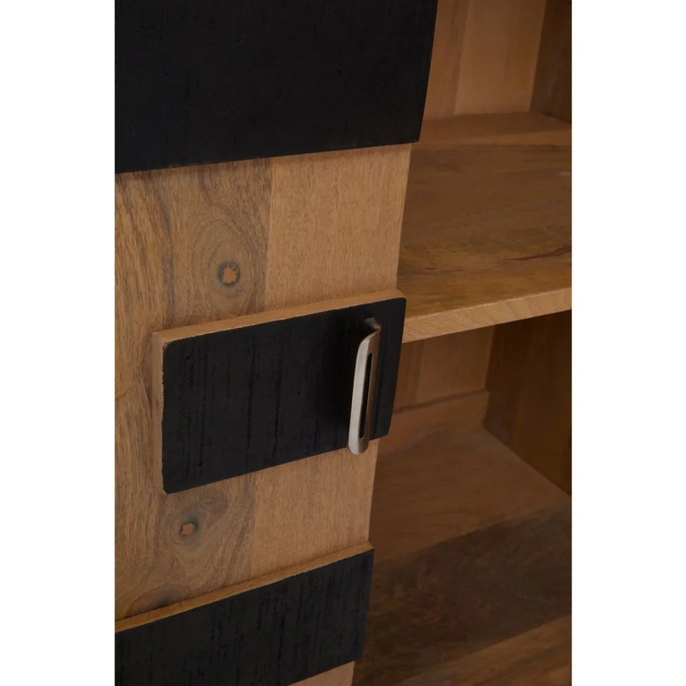 Salem 4-Door Mango Wood Sideboard with Unique Pattern