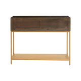 Elegant Grey Mango Wood Console