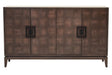 Rustic Charm 4-Door Antique Grey Sideboard