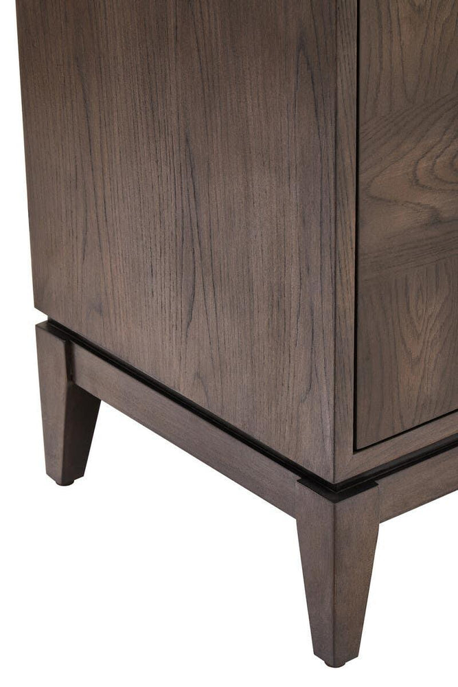 Rustic Charm 4-Door Antique Grey Sideboard