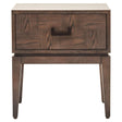 Graceful Grey Drawer Side Table