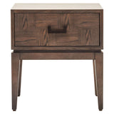 Graceful Grey Drawer Side Table