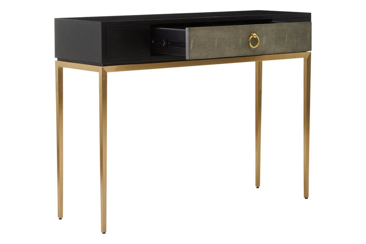 Luxury Shagreen Drawer Console
