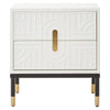Modern Geometric Drawer Side Table