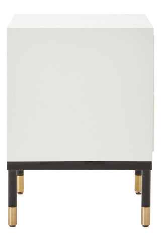 Modern Geometric Drawer Side Table