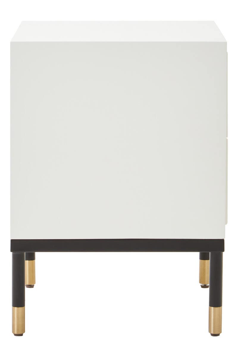 Modern Geometric Drawer Side Table