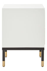 Modern Geometric Drawer Side Table