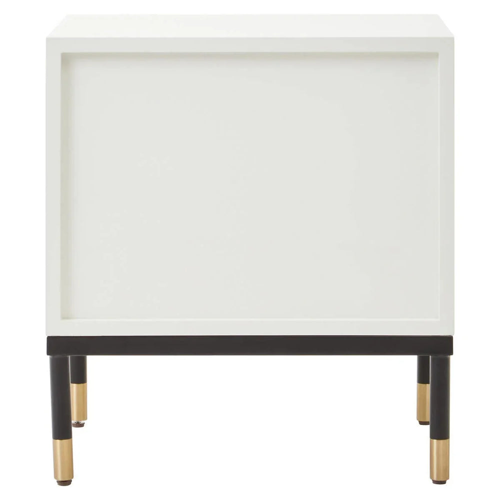 Modern Geometric Drawer Side Table