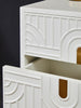 Modern Geometric Drawer Side Table