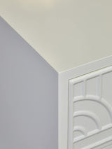 Modern Geometric Drawer Side Table