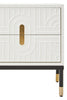Modern Geometric Drawer Side Table
