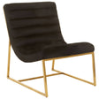 Luxe Black Velvet Lounge Chair
