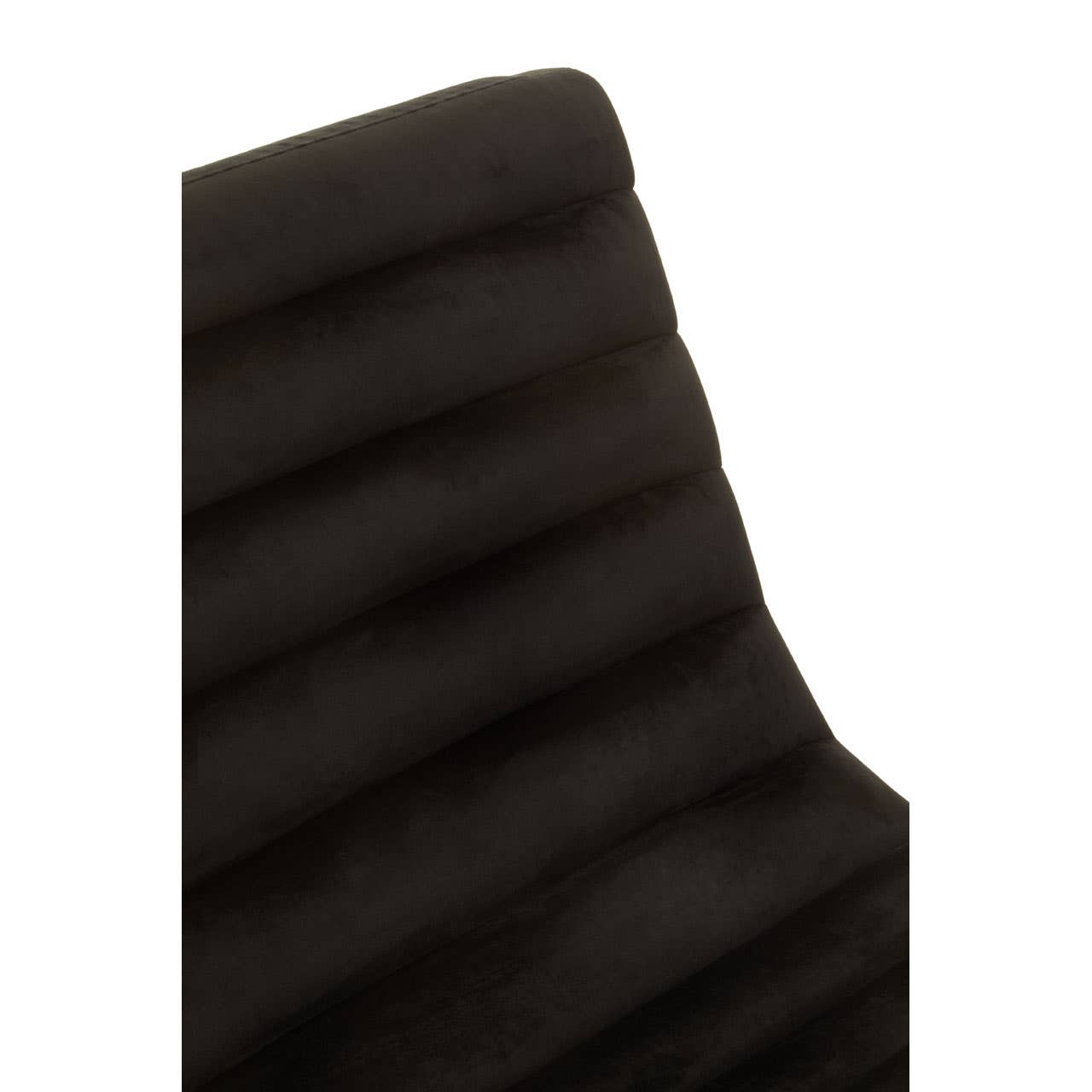 Luxe Black Velvet Lounge Chair