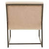 Luxe Ivory Velvet Lounge Chair
