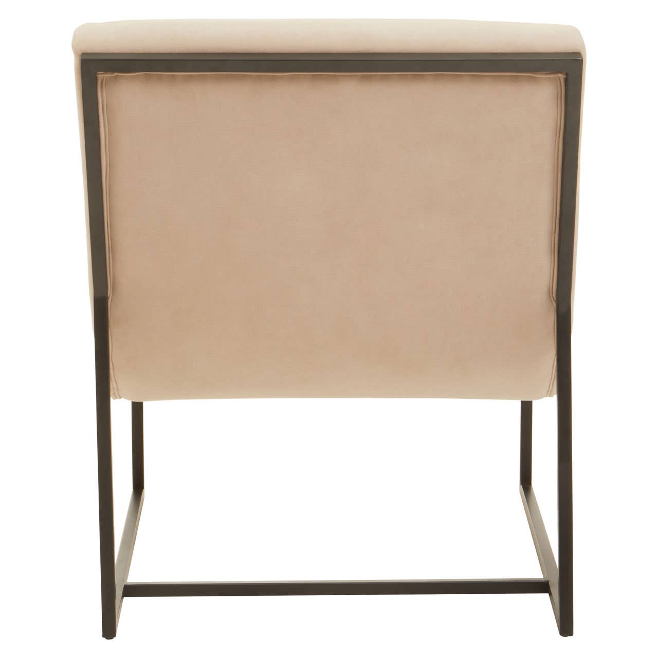 Luxe Ivory Velvet Lounge Chair
