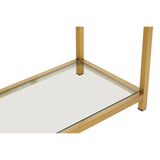Golden Deco Console Table