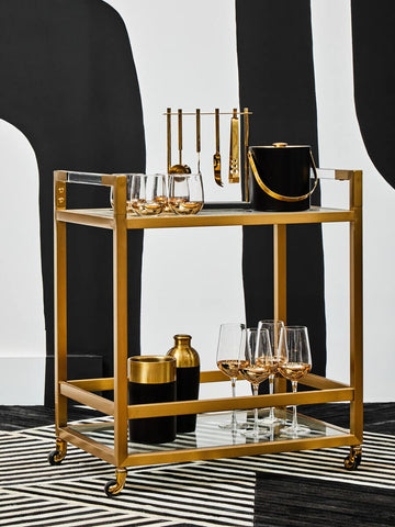Luxe Gold Drinks Trolley