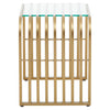 Elegance Gold Glass End Table