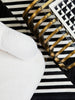 Elegance Gold Glass End Table