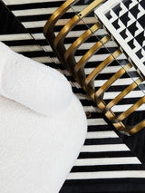 Elegance Gold Glass End Table