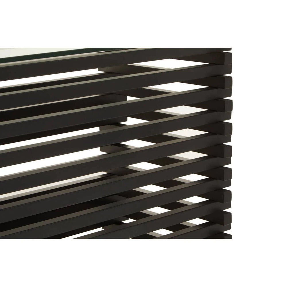 Deco Black Glass Dining Table