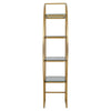 Deco Gold Glass Shelf Unit