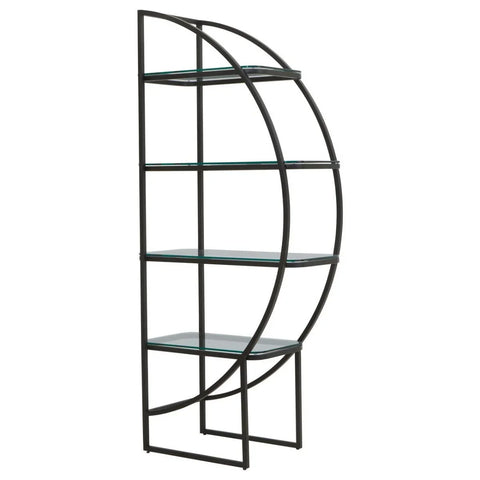 Deco Black Glass Shelf
