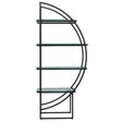 Deco Black Glass Shelf