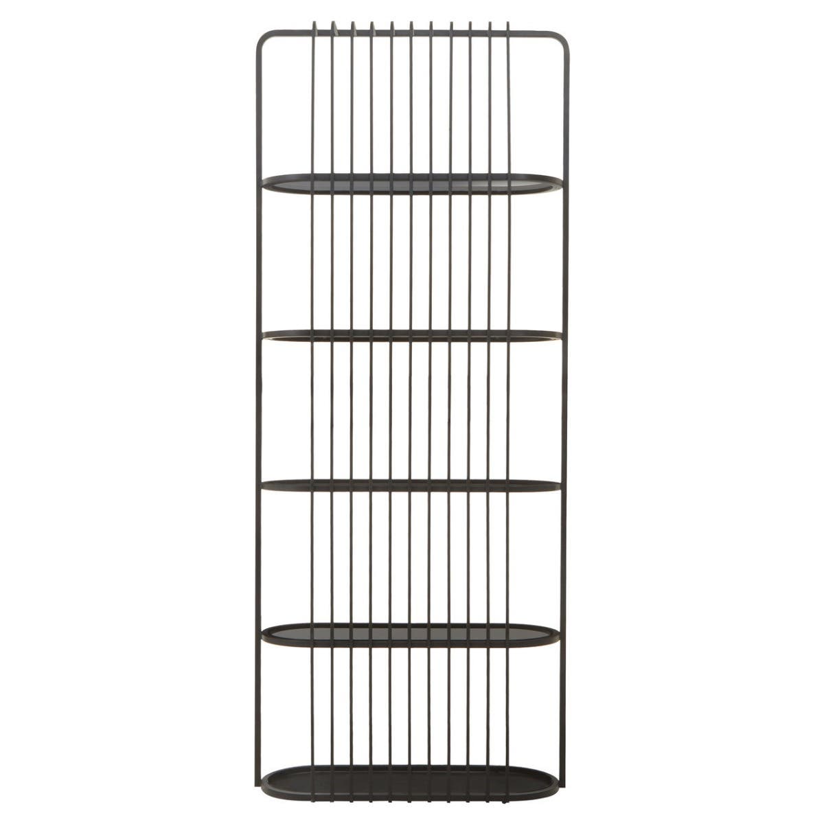 Retro Black Glass Shelf