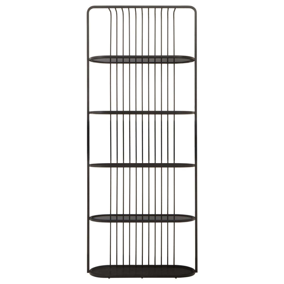 Retro Black Glass Shelf