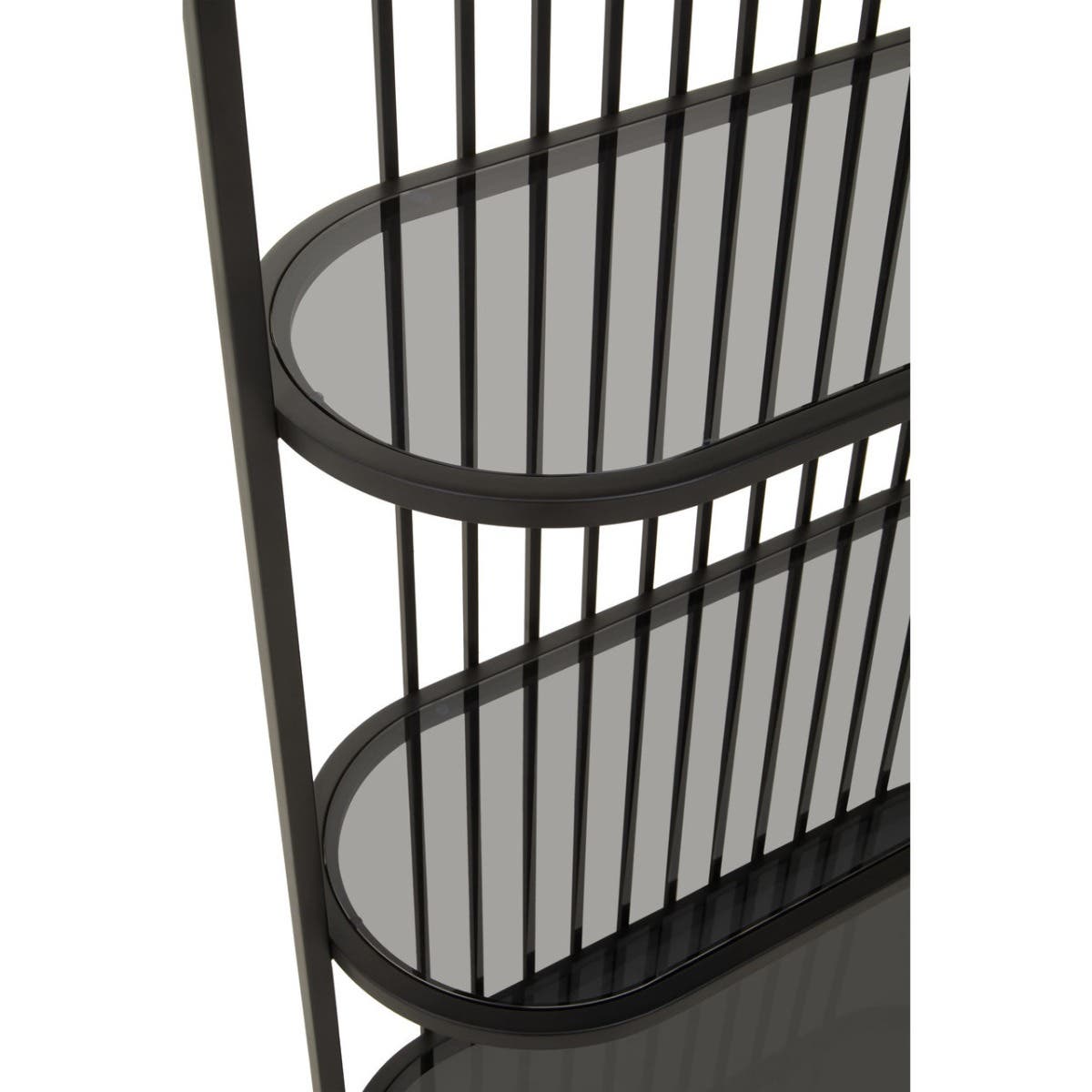 Retro Black Glass Shelf