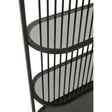 Retro Black Glass Shelf