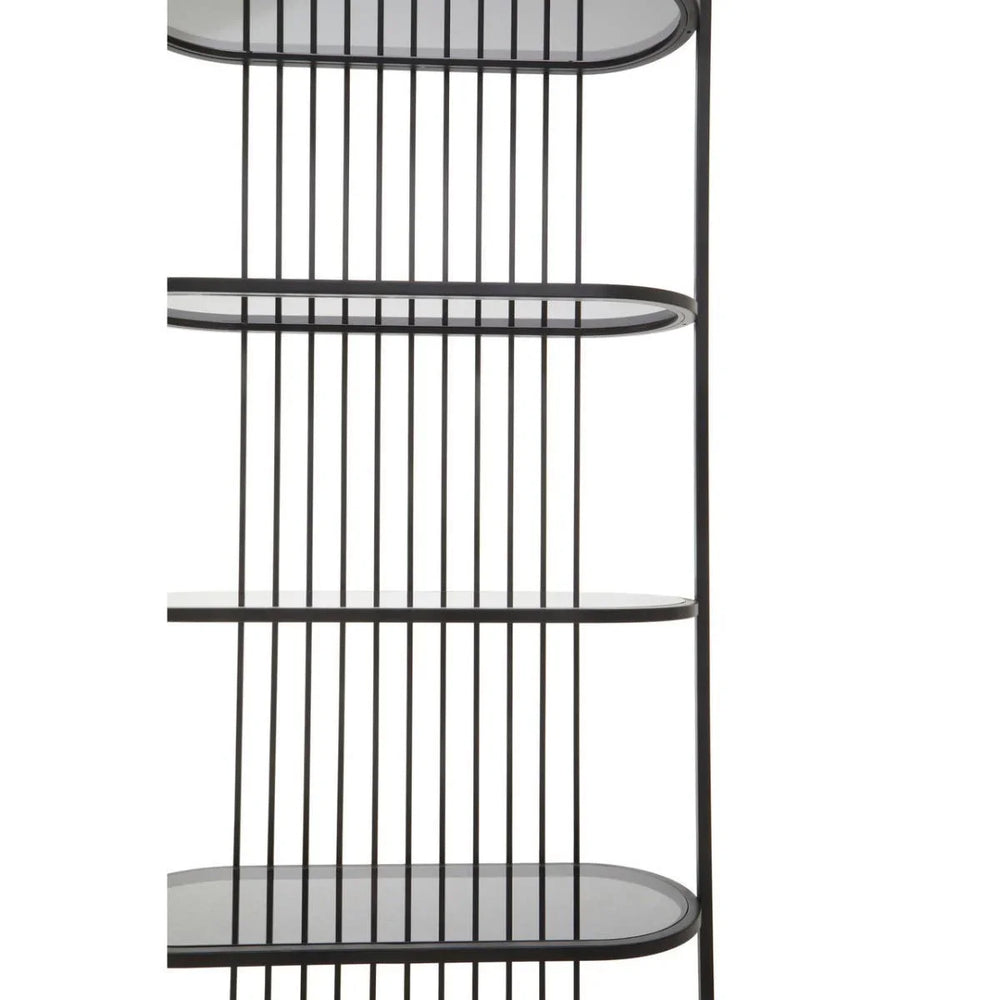 Retro Black Glass Shelf