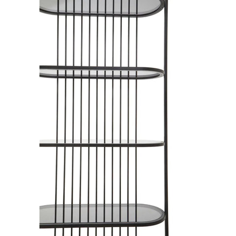 Retro Black Glass Shelf