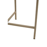 Sleek Grey Metal Side Tables