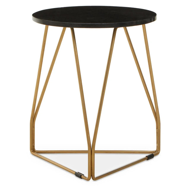 Gold & Marble Side Table