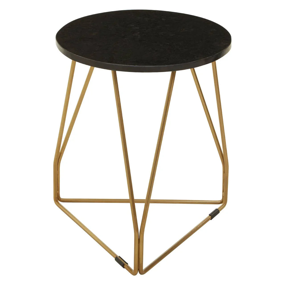 Gold & Marble Side Table