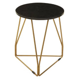 Gold & Marble Side Table