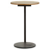 Rustic Round Wood Side Table