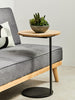Rustic Round Wood Side Table