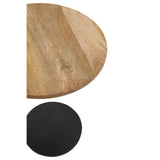 Rustic Round Wood Side Table